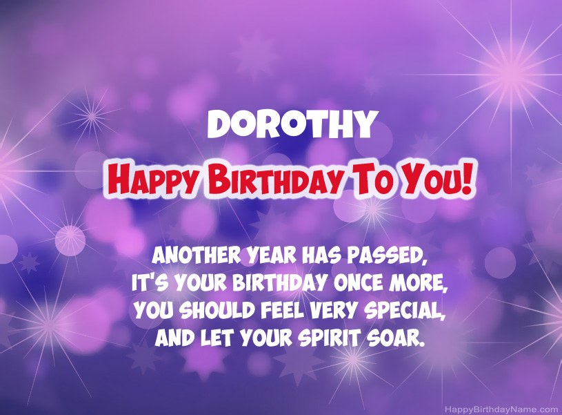 Beautiful pictures for Happy Birthday of Dorothy Beautiful pictures for Happy Birthday of Dorothy