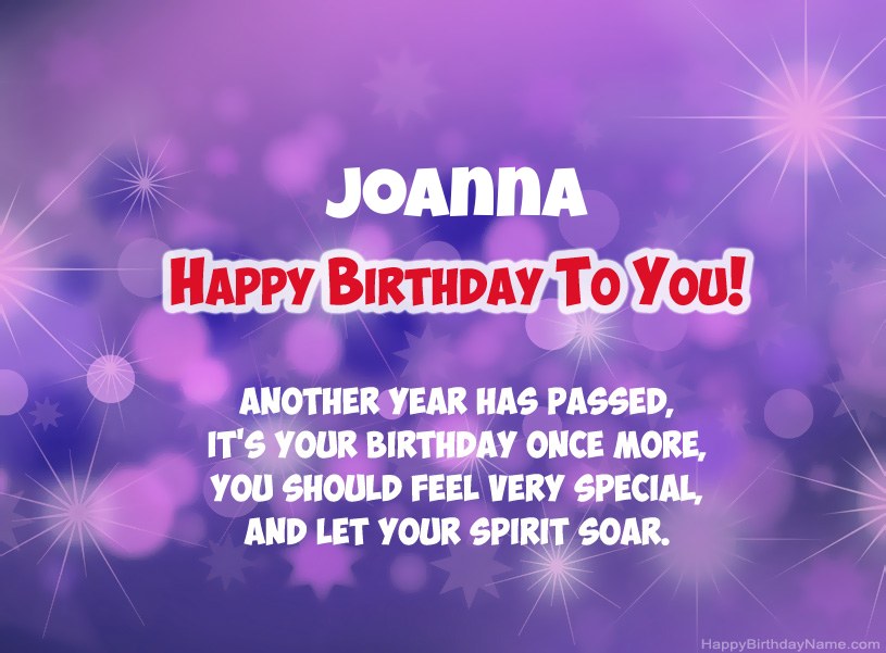 Beautiful pictures for Happy Birthday of Joanna Beautiful pictures for Happy Birthday of Joanna