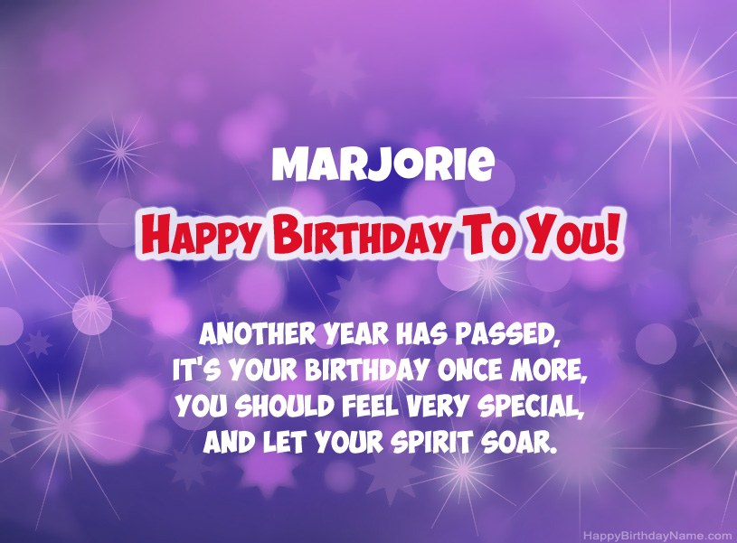 Beautiful pictures for Happy Birthday of Marjorie Beautiful pictures for Happy Birthday of Marjorie