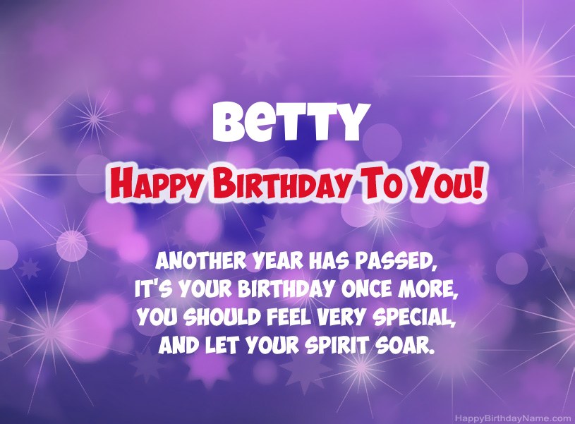 Beautiful pictures for Happy Birthday of Betty Beautiful pictures for Happy Birthday of Betty
