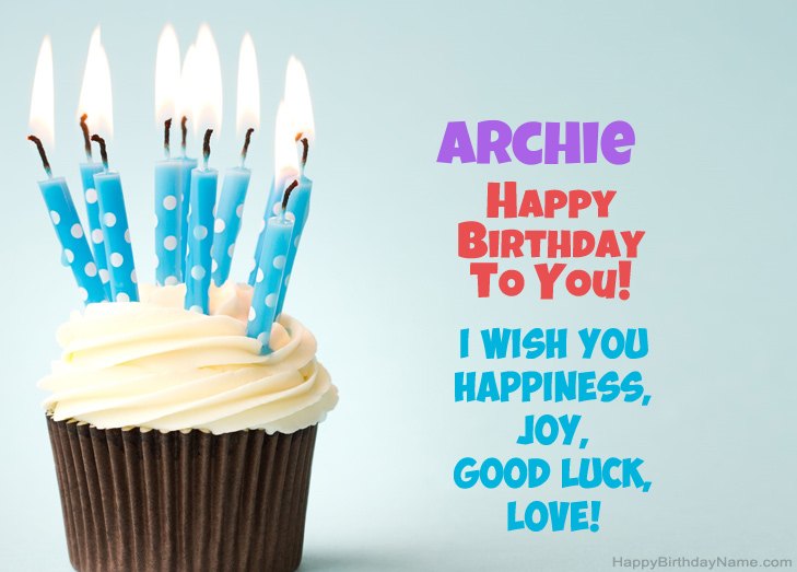 Congratulations for Happy Birthday of Archie Congratulations for Happy Birthday of Archie