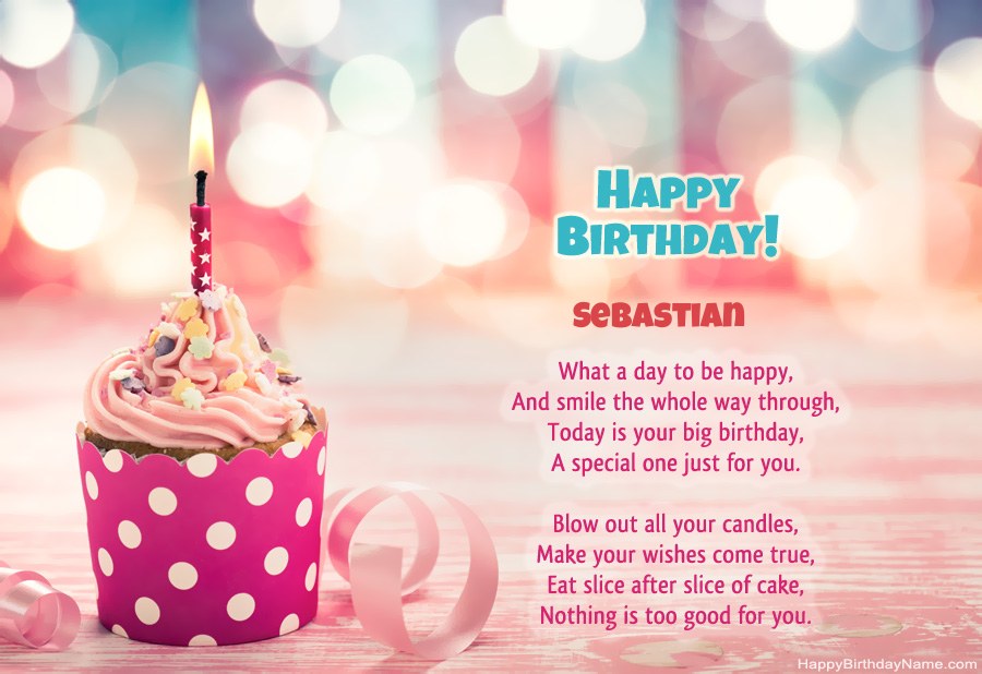 Download Happy Birthday card Sebastian free Download Happy Birthday card Sebastian free