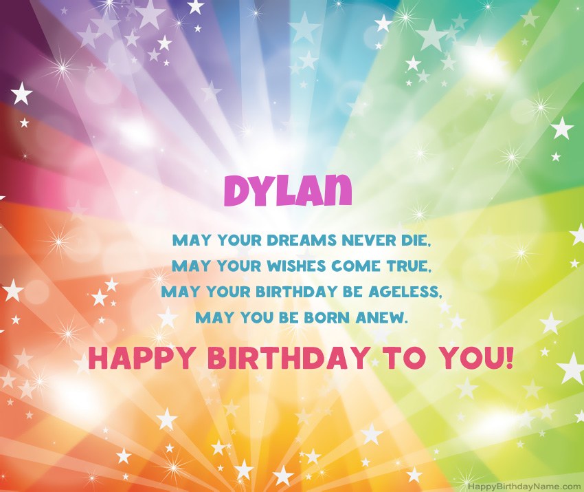 Beautiful Happy Birthday cards for Dylan 