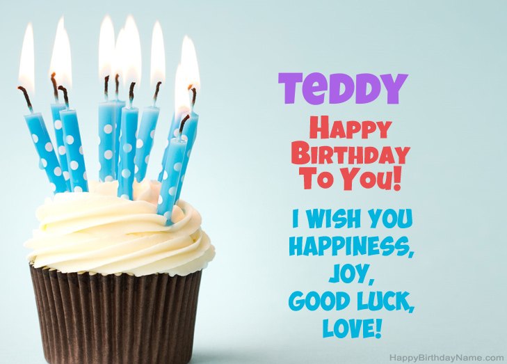 Congratulations for Happy Birthday of Teddy 