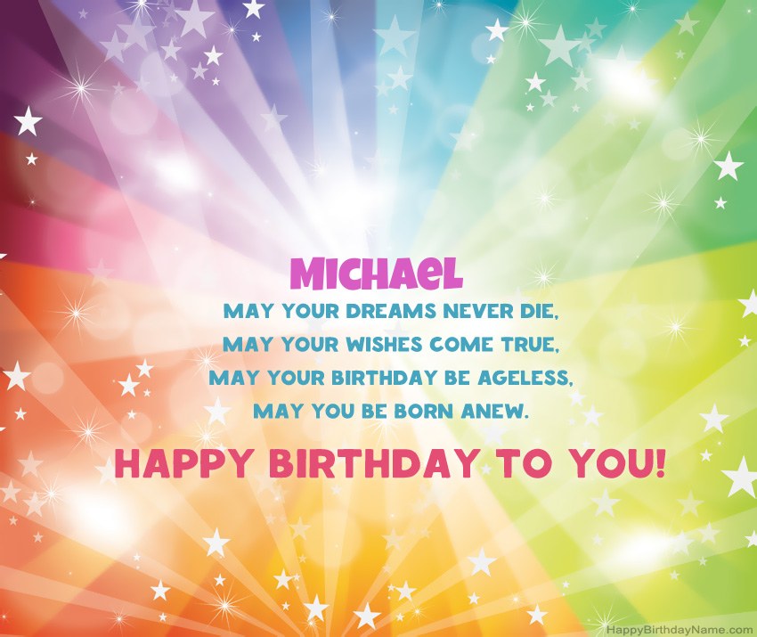Beautiful Happy Birthday cards for Michael 