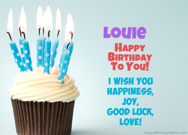 Congratulations for Happy Birthday of Louie 