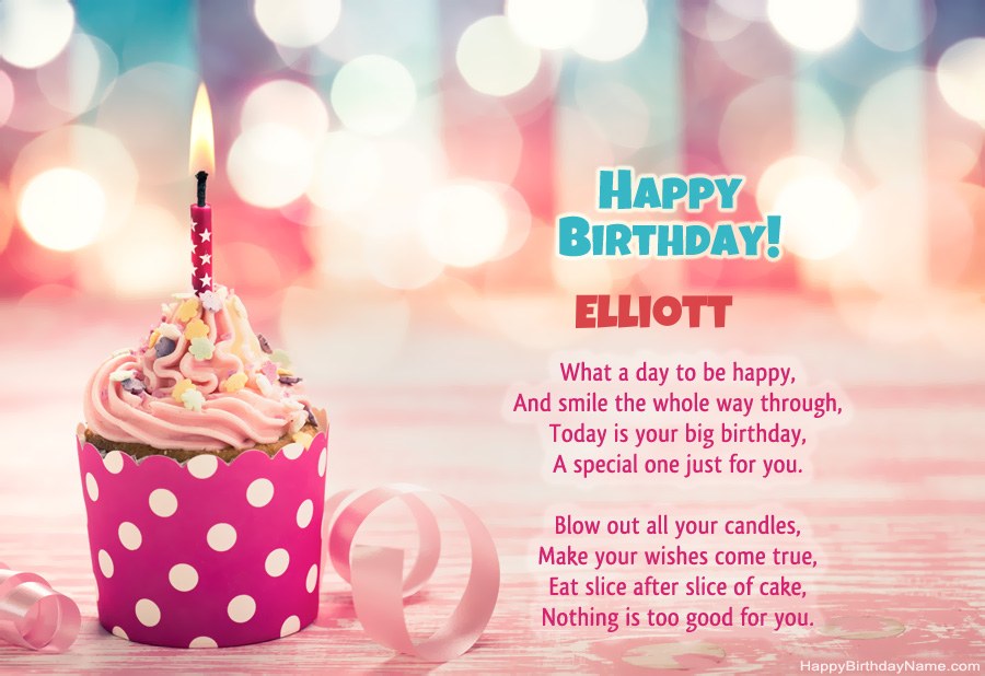 Download Happy Birthday card Elliott free Download Happy Birthday card Elliott free