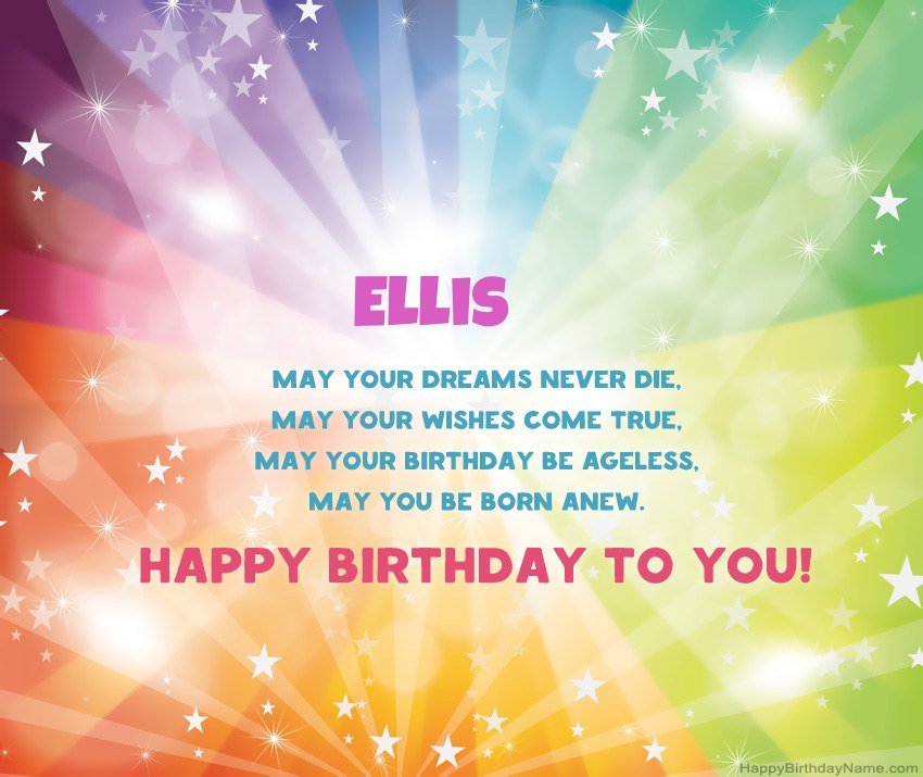 Beautiful Happy Birthday cards for Ellis Beautiful Happy Birthday cards for Ellis
