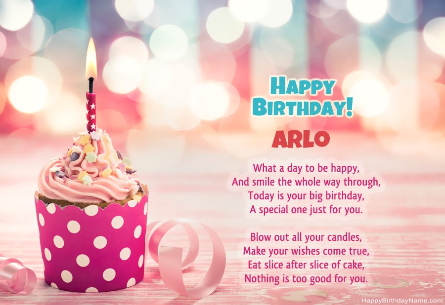Download Happy Birthday card Arlo free Download Happy Birthday card Arlo free