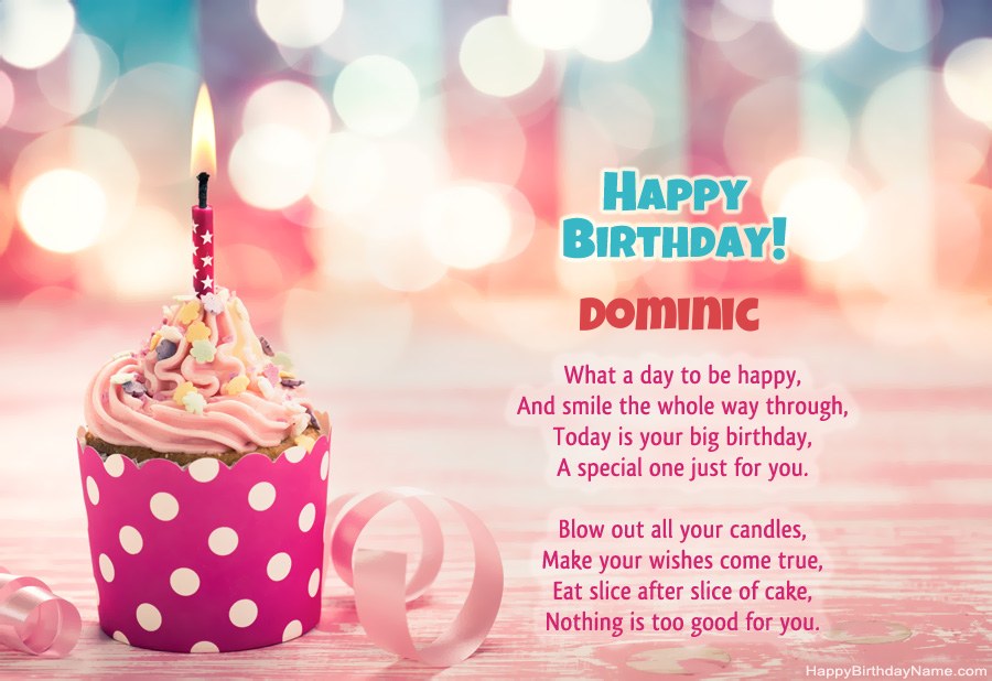 Download Happy Birthday card Dominic  free