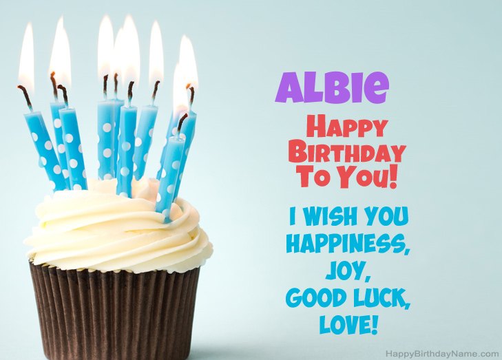Congratulations for Happy Birthday of Albie 