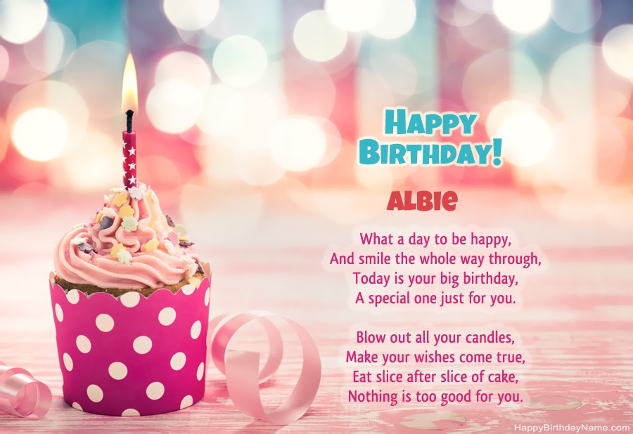 Download Happy Birthday card Albie  free