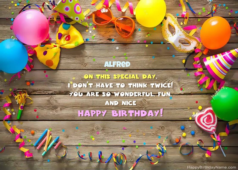 Happy Birthday Alfred photo Happy Birthday Alfred photo