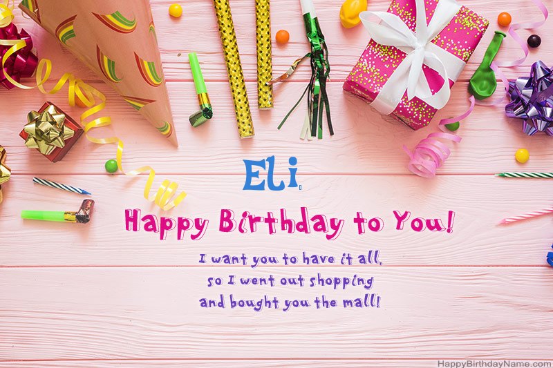 Download Happy Birthday card Eli  free
