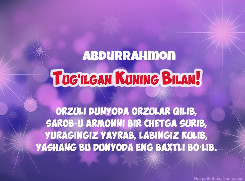 Abdurrahmon tug