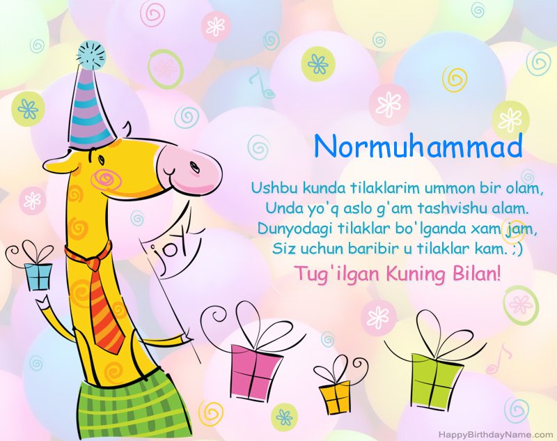 Normuhammad tug