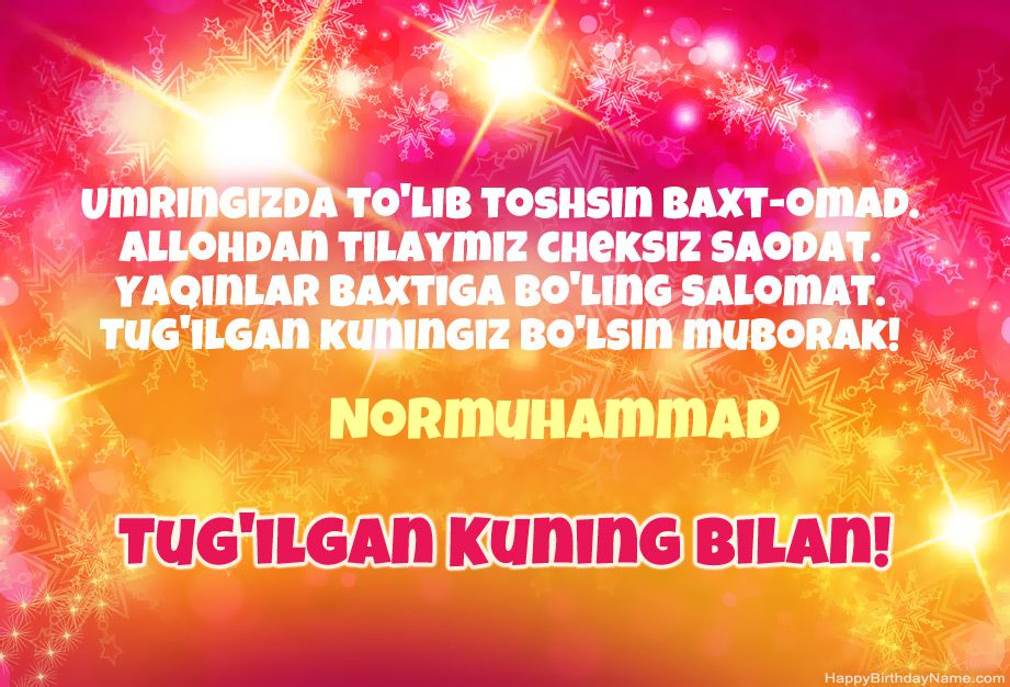 Normuhammad tug