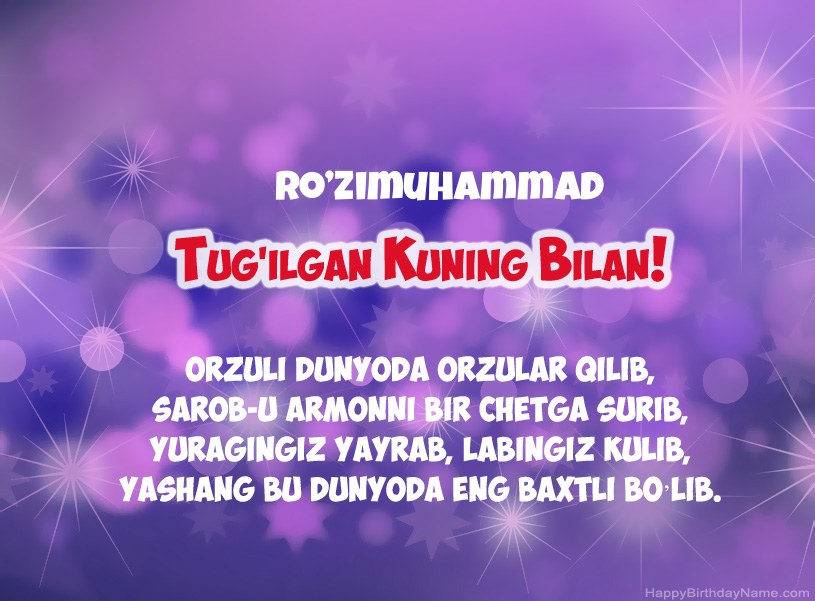 Ro’Zimuhammad tug