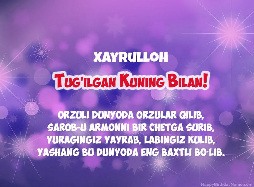 Xayrulloh tug