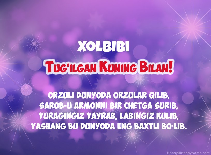 Xolbibi tug Xolbibi tug