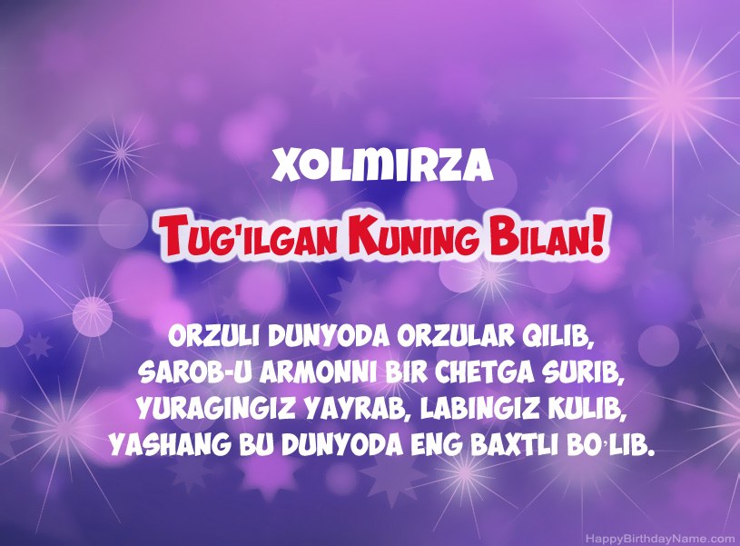 Xolmirza tug Xolmirza tug