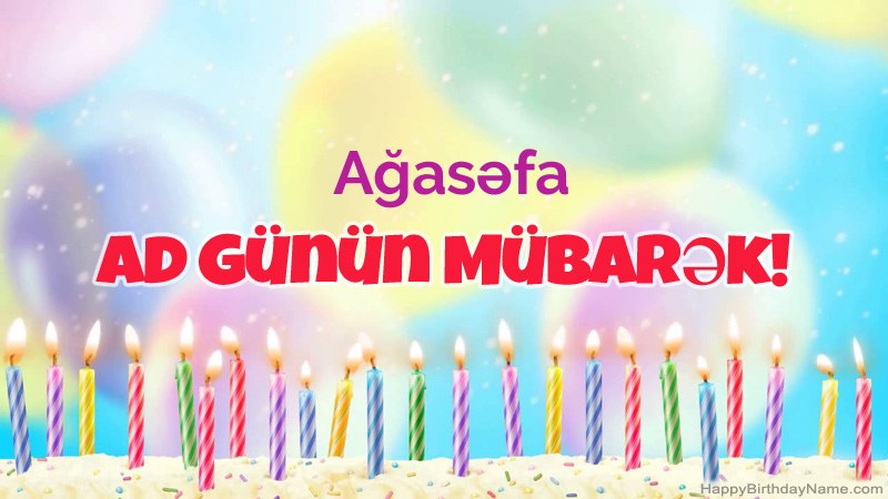 Ağasəfa üçün Funny Happy Birthday kartları