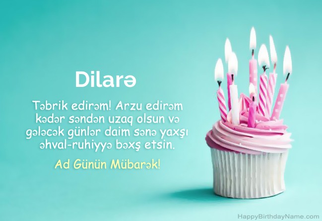 Happy Birthday Dilarə üçün şəkil yükləyin