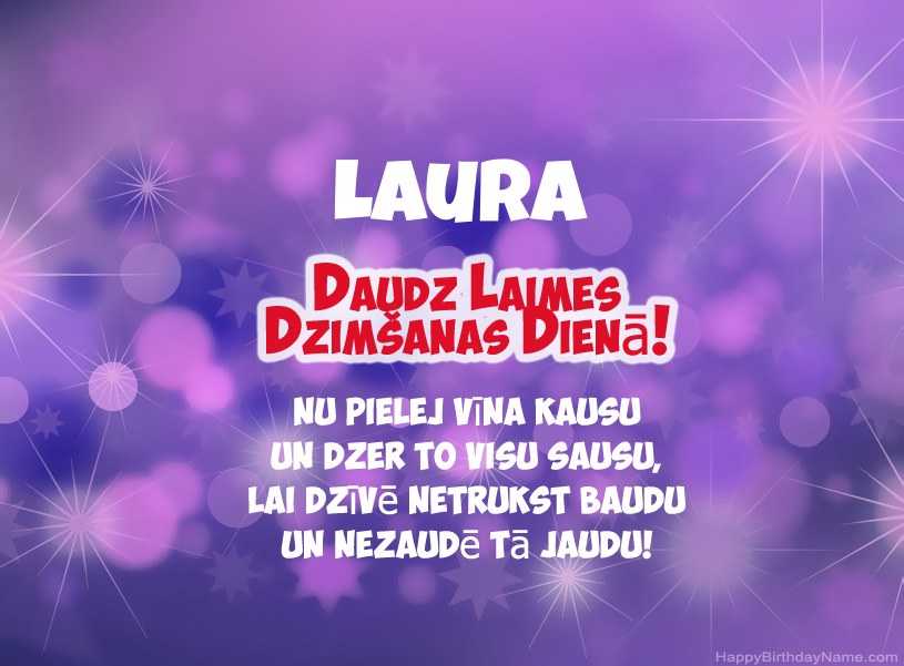 Skaistas bildes Laura laimīgai dzimšanas dienai Skaistas bildes Laura laimīgai dzimšanas dienai