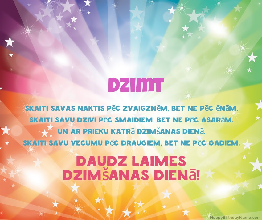 Skaistas daudz laimes dzimšanas dienas kartītes uzņēmumam Dzimt