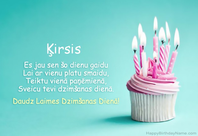 Lejupielādējiet attēlu Happy Birthday Ķirsis
