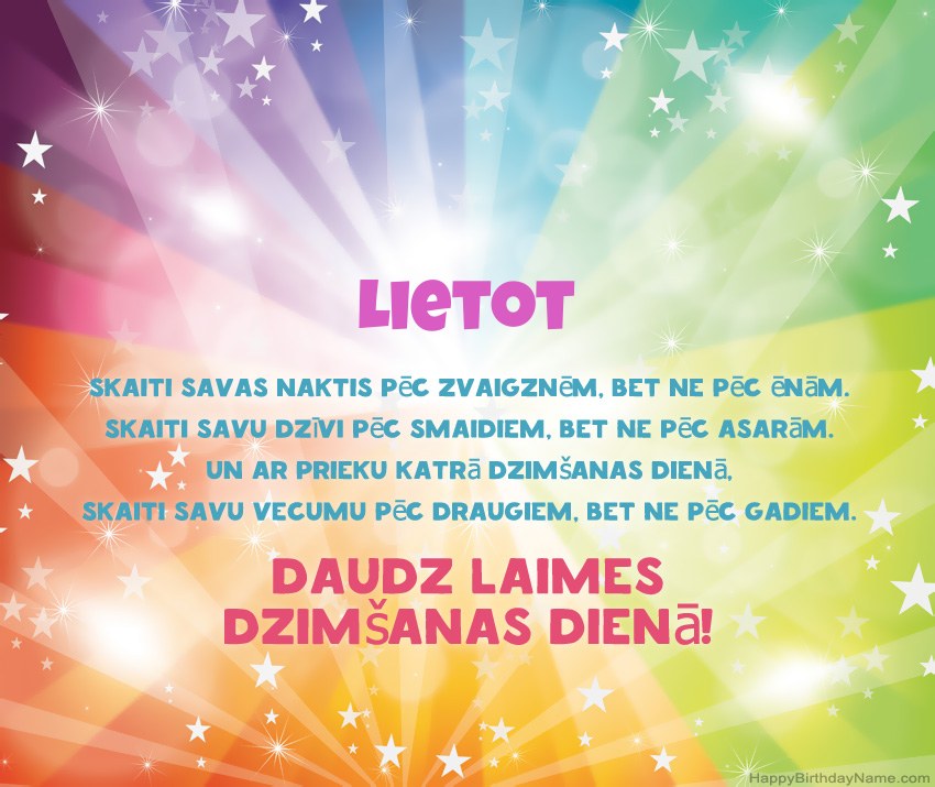 Skaistas daudz laimes dzimšanas dienas kartītes uzņēmumam Lietot