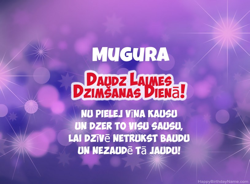 Skaistas bildes Mugura laimīgai dzimšanas dienai