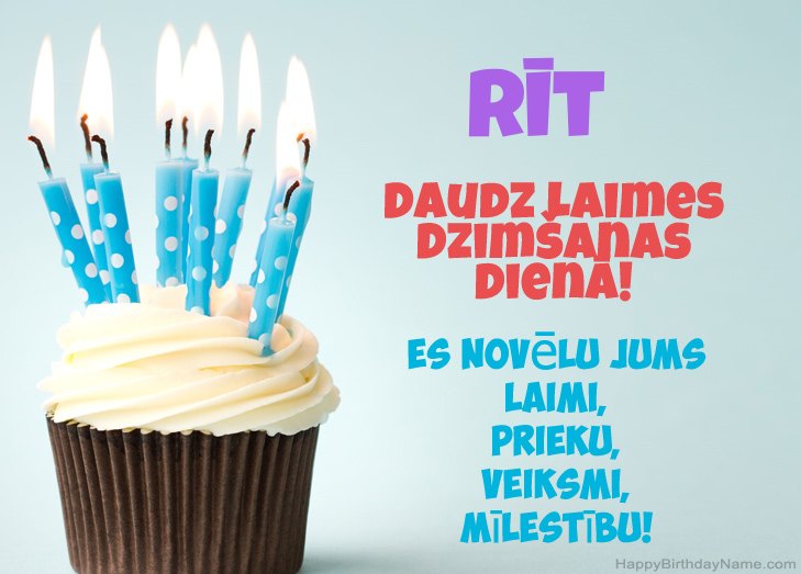 Apsveicam ar Rīt dzimšanas dienā