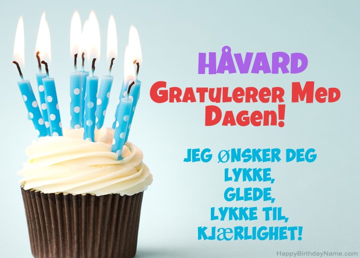 Gratulerer med fødselsdagen Håvard, vakre bilder