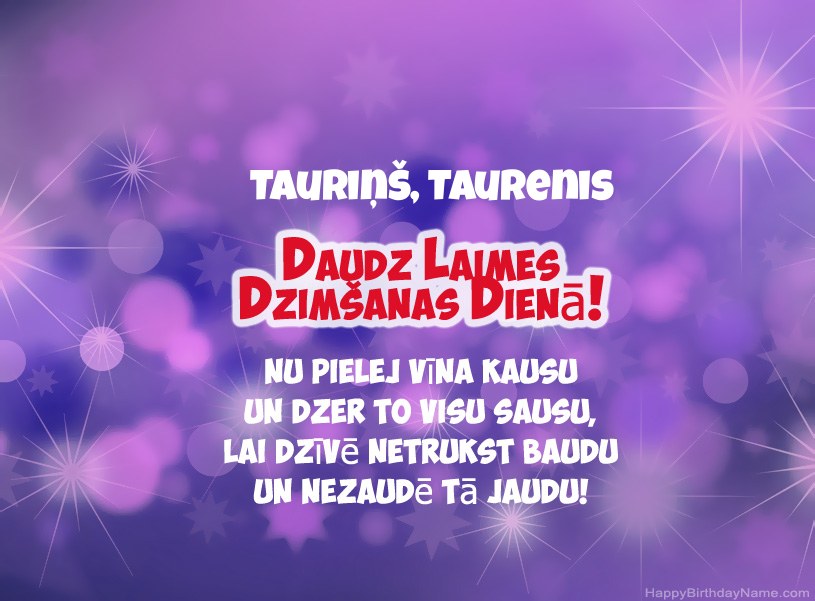 Skaistas bildes Tauriņš, Taurenis laimīgai dzimšanas dienai