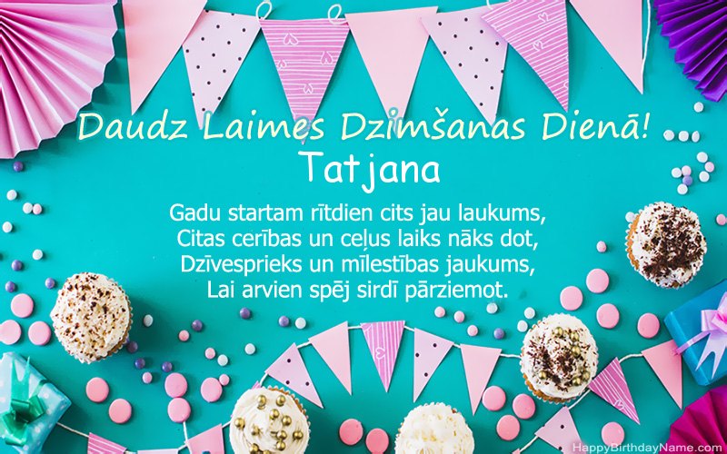 Daudz laimes dzimšanas dienā Tatjana, skaisti attēli