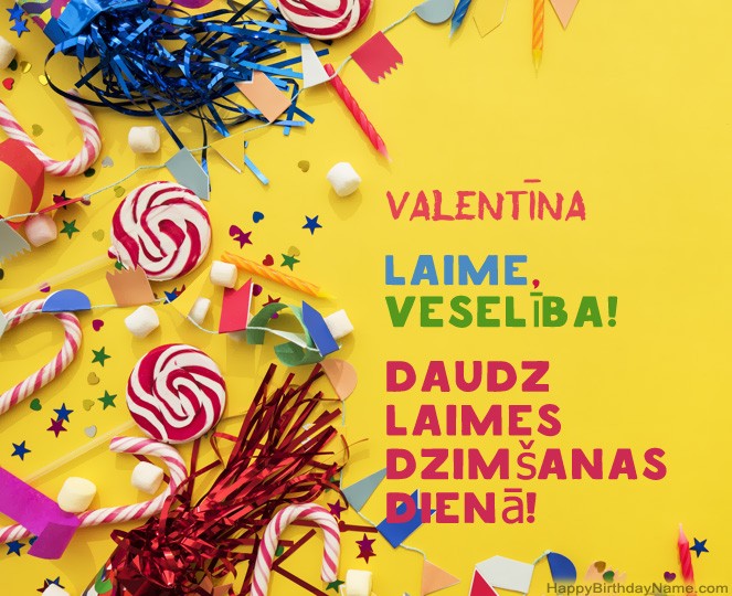 Daudz laimes dzimšanas dienā Valentīna attēli