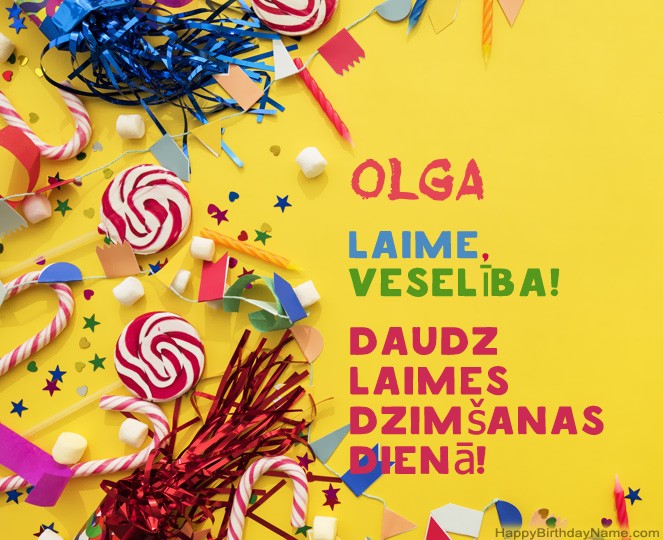 Daudz laimes dzimšanas dienā Olga attēli Daudz laimes dzimšanas dienā Olga attēli