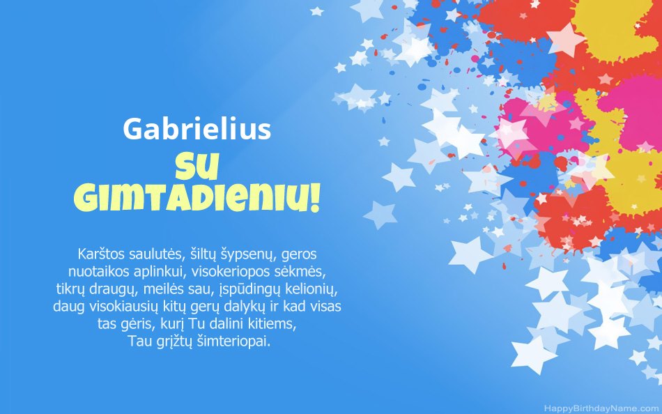Gabrielius su Gabrielius gimtadieniu