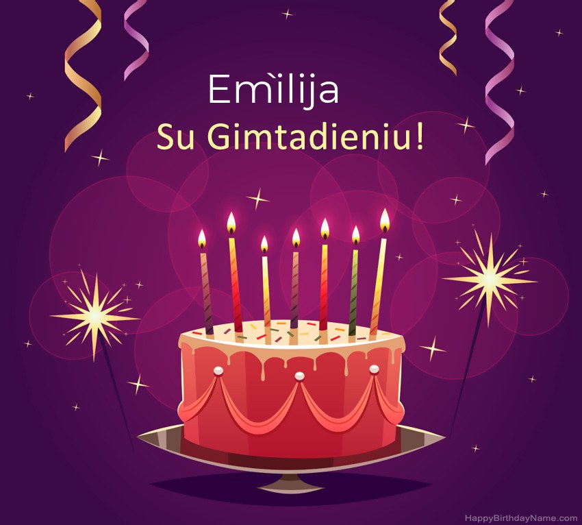 Juokingi sveikinimai su Emìlija gimtadienio proga