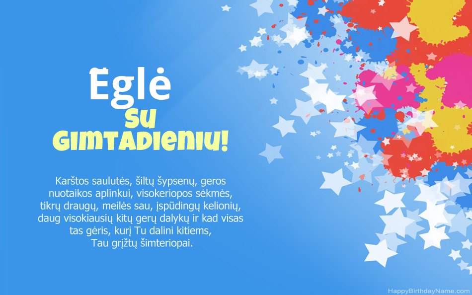 Ẽglė su Ẽglė gimtadieniu