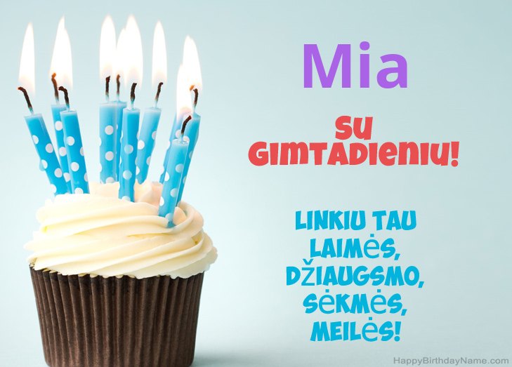 Mia su Mia su gimtadieniu Mia su Mia su gimtadieniu