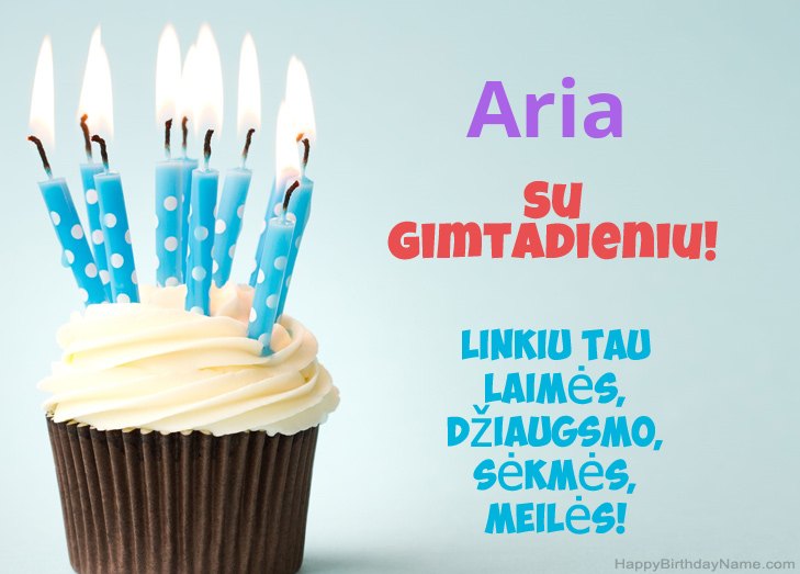 Aria su Aria su gimtadieniu