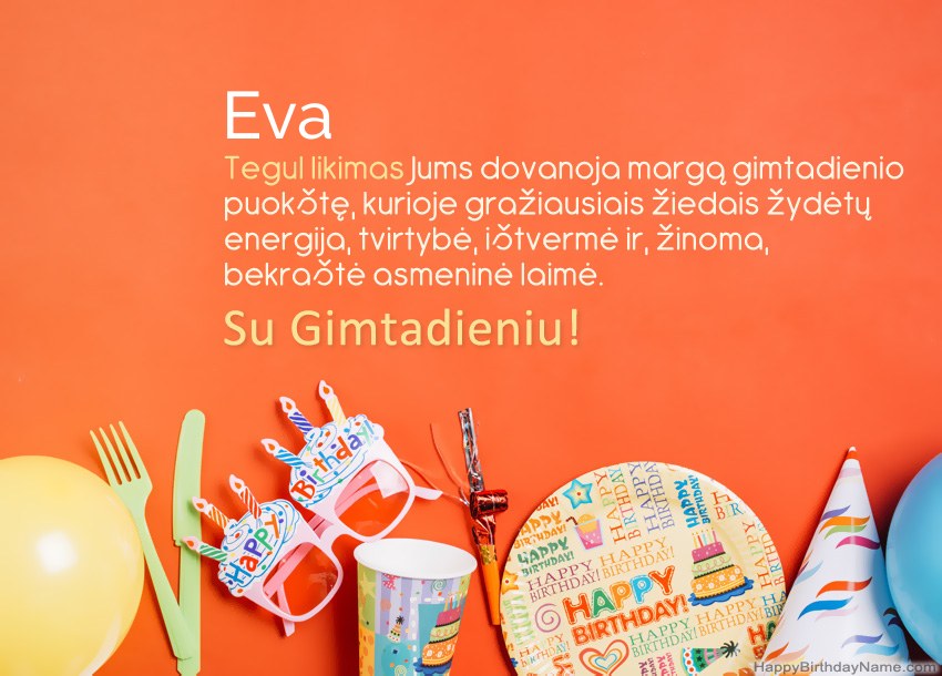 Eva gimtadienio atvirukai