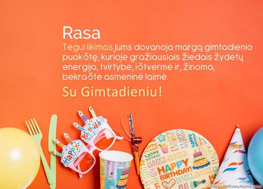 Rasa gimtadienio atvirukai