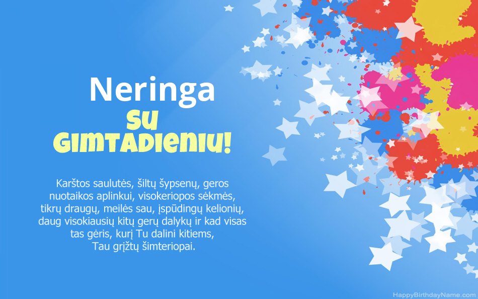 Neringa su Neringa gimtadieniu