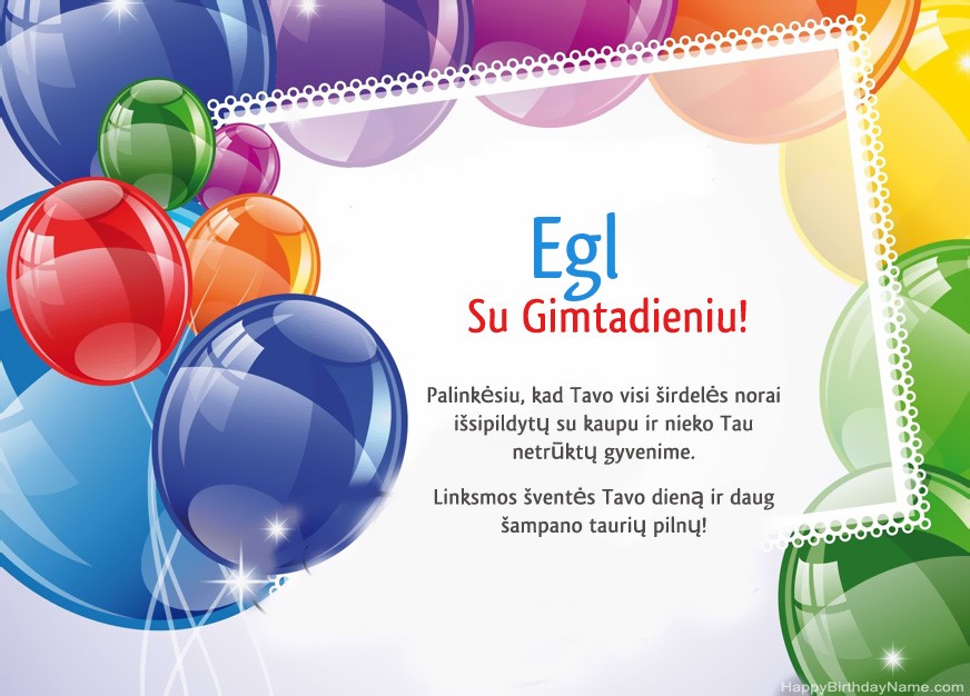 Su gimtadieniu, Eglė!