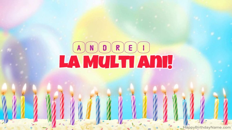 Cărți amuzante la mulți ani pentru Andrei
