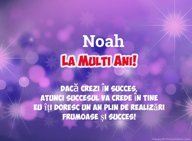 Imagini frumoase pentru mulți ani la Noah
