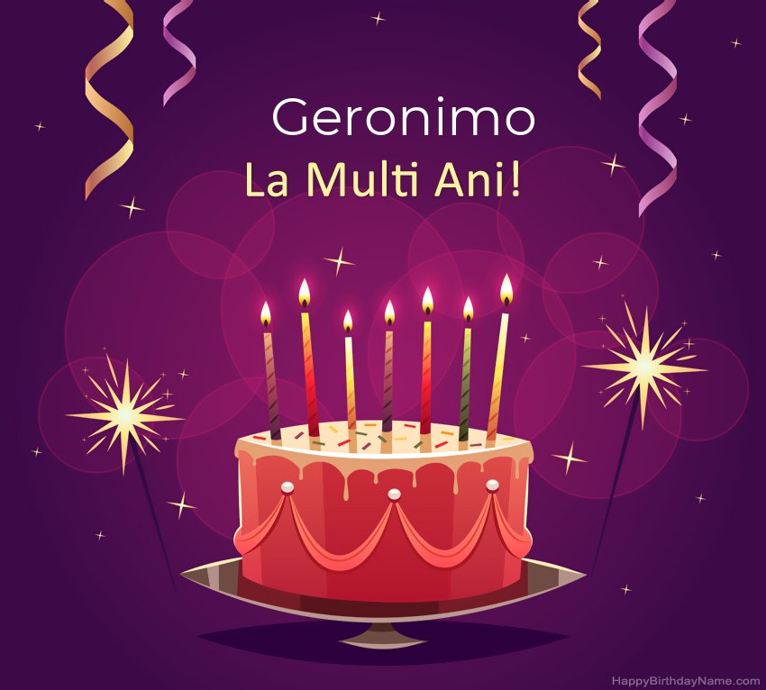 Felicitari haioase pentru pozele la multi ani Geronimo